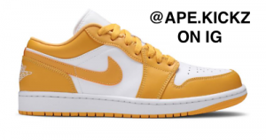 Mystore10 Nike Air Jordan 1 Low Pollen White Yellow 553558-171 4-13 Mens Sizes
