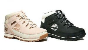 Mystore10 Timberland Women's Premium Leather Euro Sprint Hiking Boots Pink /  Black