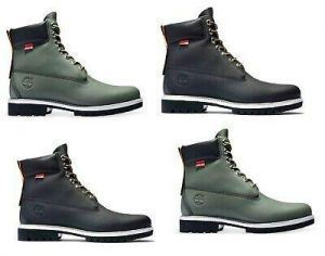 Mystore10 Timberland Mens 6 Inch Green Black Helcor Scratch Resistant Work Boots A2NBA NAY
