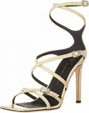 Mystore10 Giuseppe Zanotti Women's E100019 Square Toe Stiletto Heeled Sandal