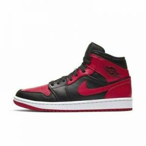 Nike Jordan 1 Mid Bred Banned 2020 Basketball Shoes 554724-074 Size 4-12