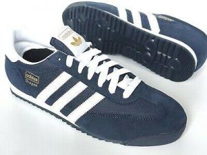 Adidas Dragon Originals Mens Shoes Trainers Uk Size 7 - 12   G50919 Navy White