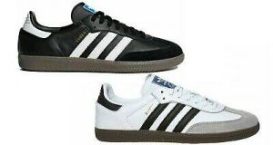 adidas Men&#039;s Originals Samba OG Trainers Leather Shoes Black & White Sizes  7-12