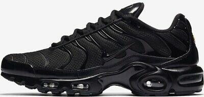 Mystore10 New Nike Mens Size 11.5 Air Max Plus TN 604133-050 Triple Black Running Shoes